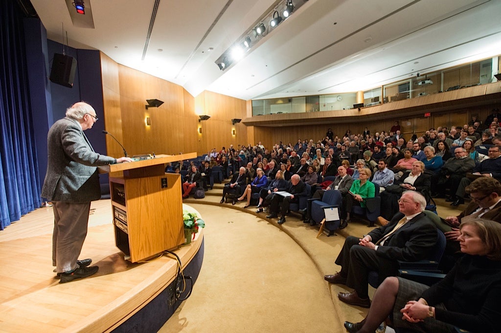 Speaker in auditorium
