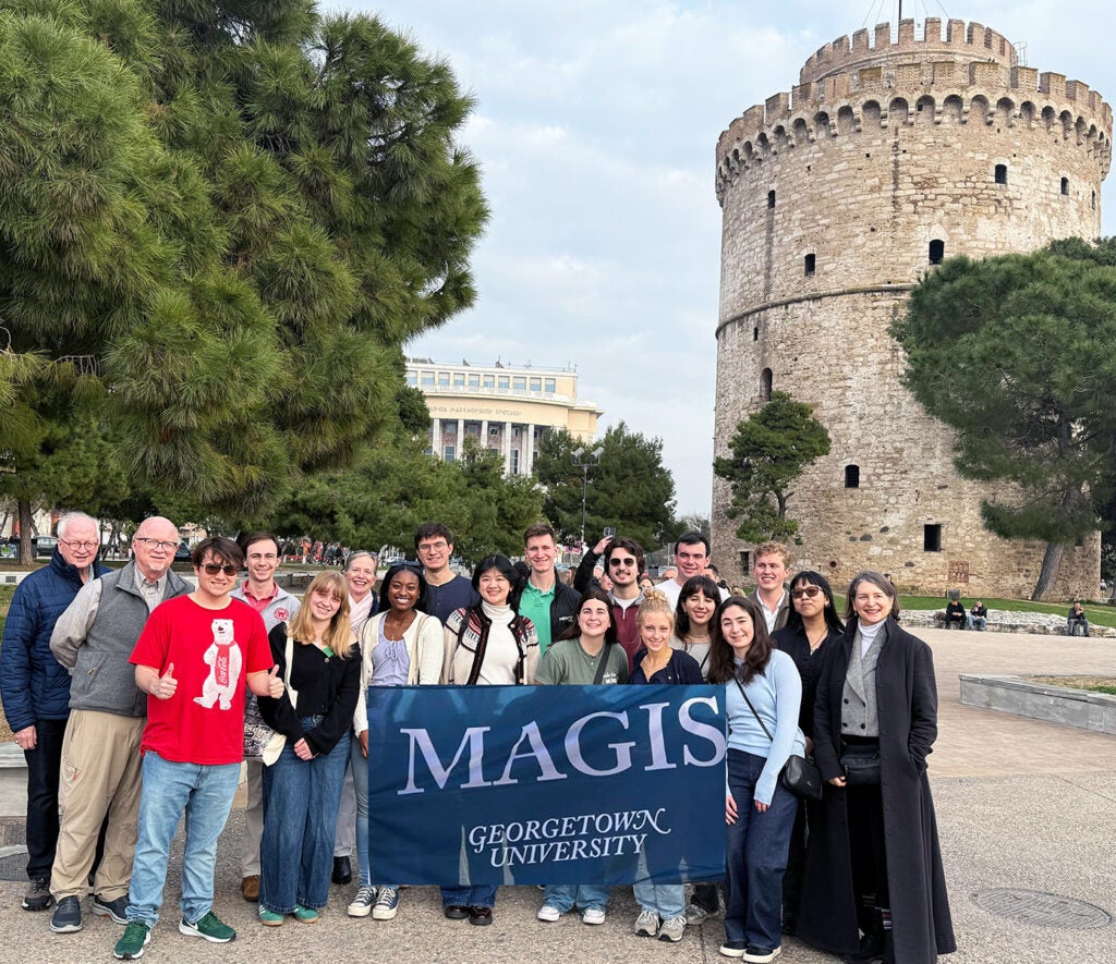Magis students and faculty in Thessaloniki